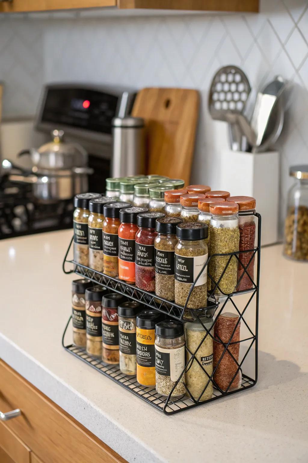 An intersecting stand marrying style and usefulness.