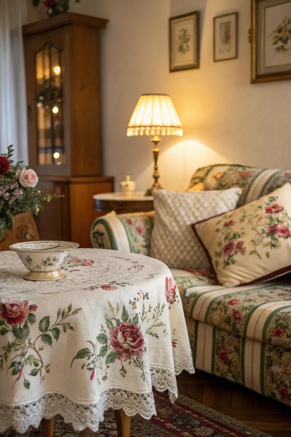 Classic blossom patterns infuse a timeless beauty into spring decor.