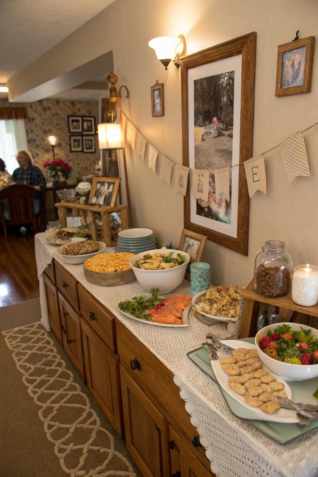 A warm and welcoming ambiance is created by unique touches.