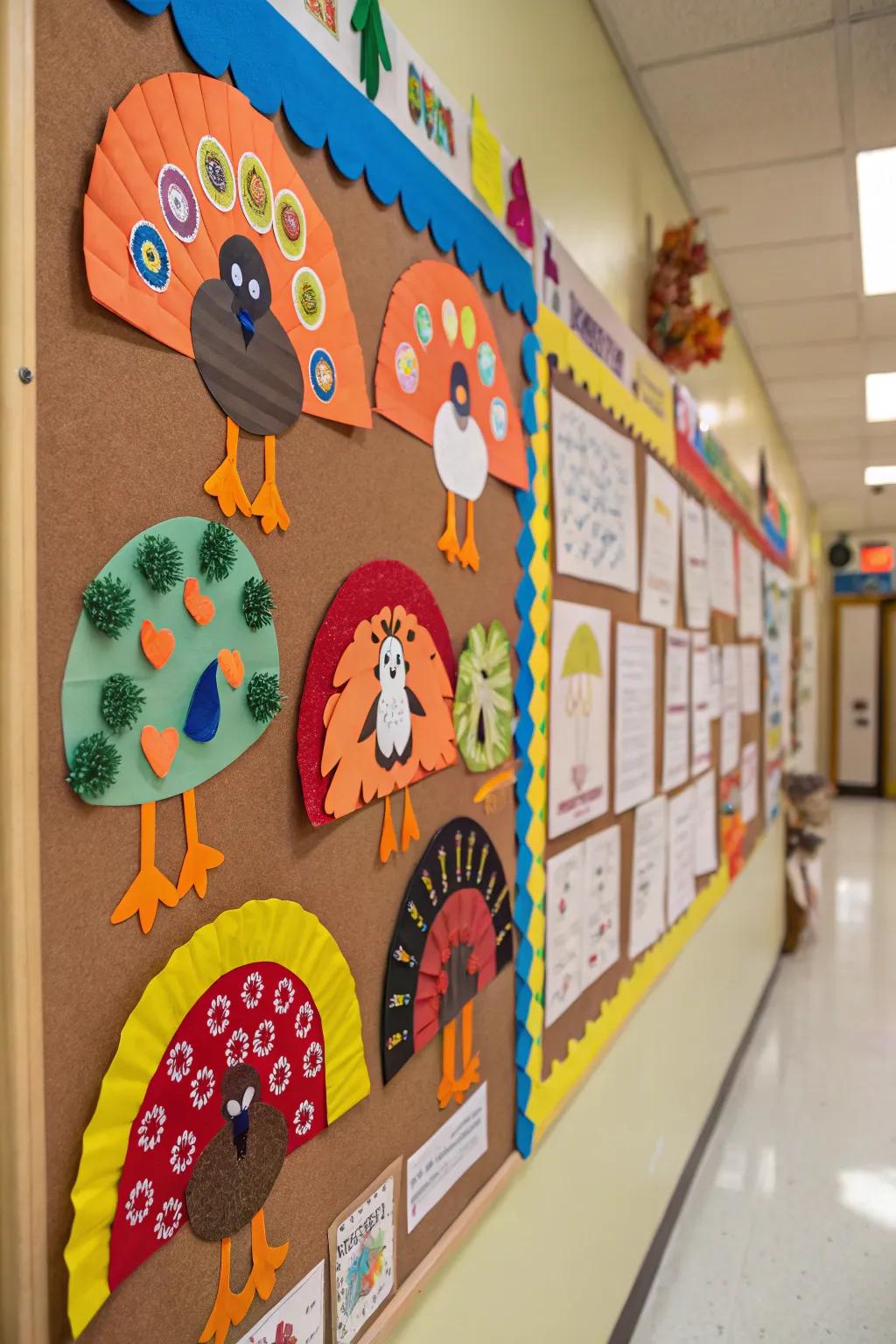 Turkey Hour exemplifying singular designs by preschoolers.