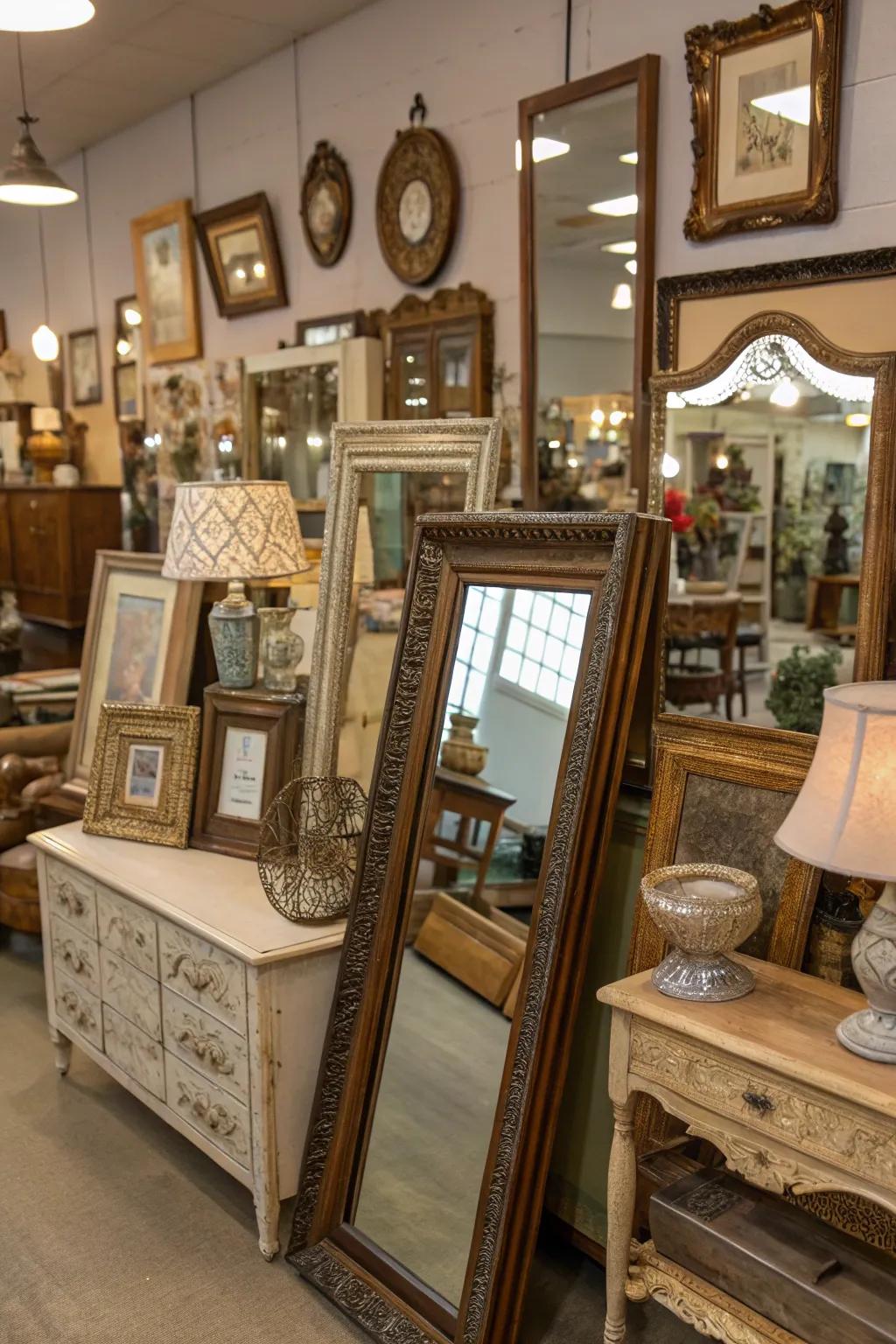 Heritage mirrors birthing a commodious and luminous atmosphere.