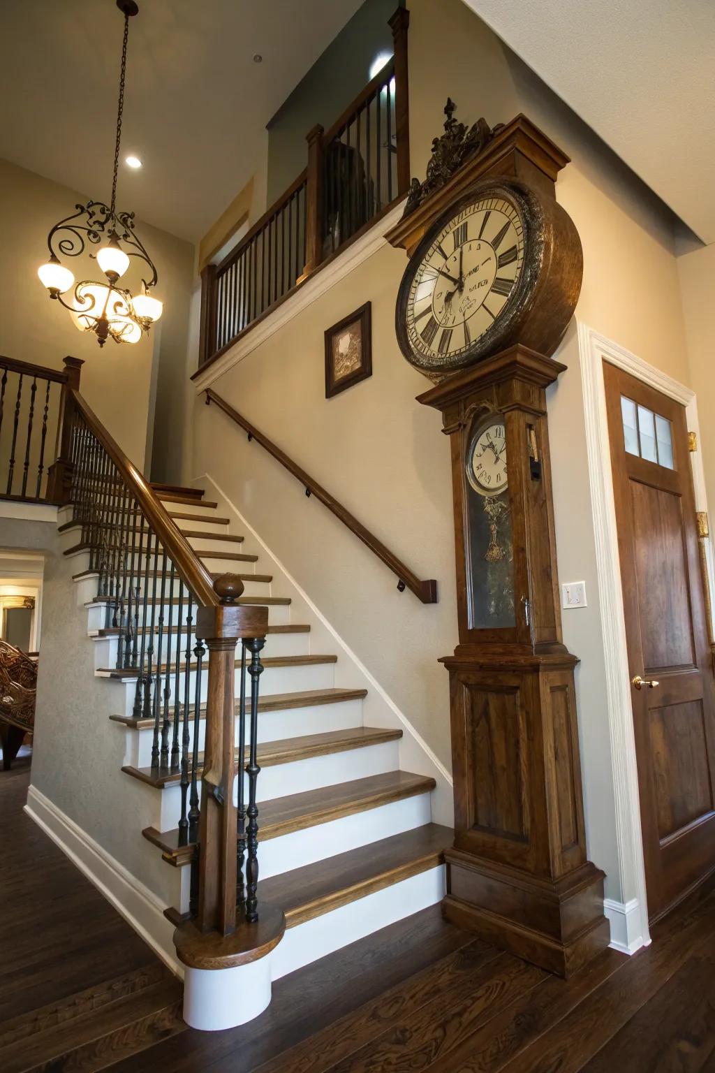 An antiquated timepiece has the capacity to serve as an enchanting point of convergence.
