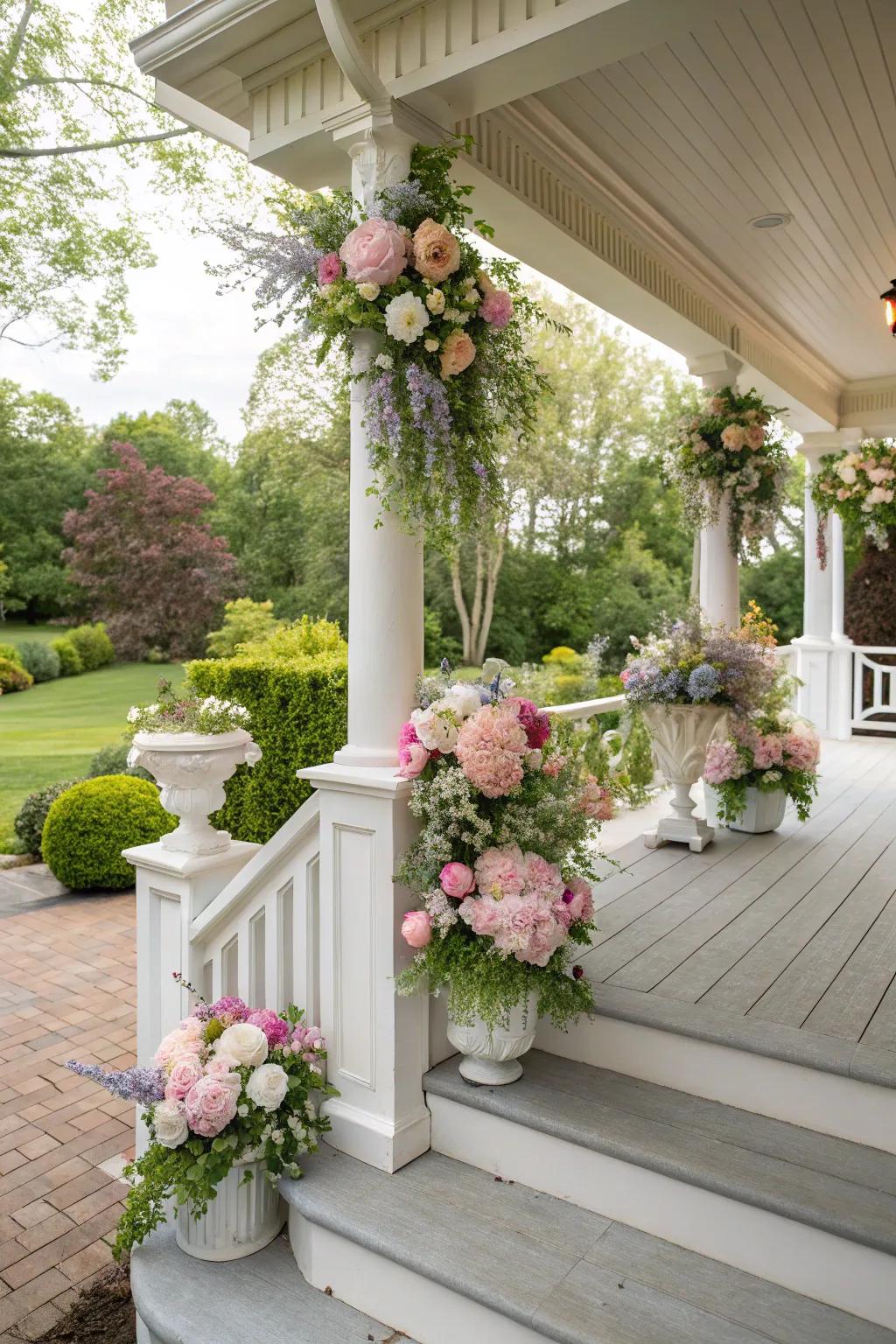 Introduce refinement with vibrant floral flourishes.