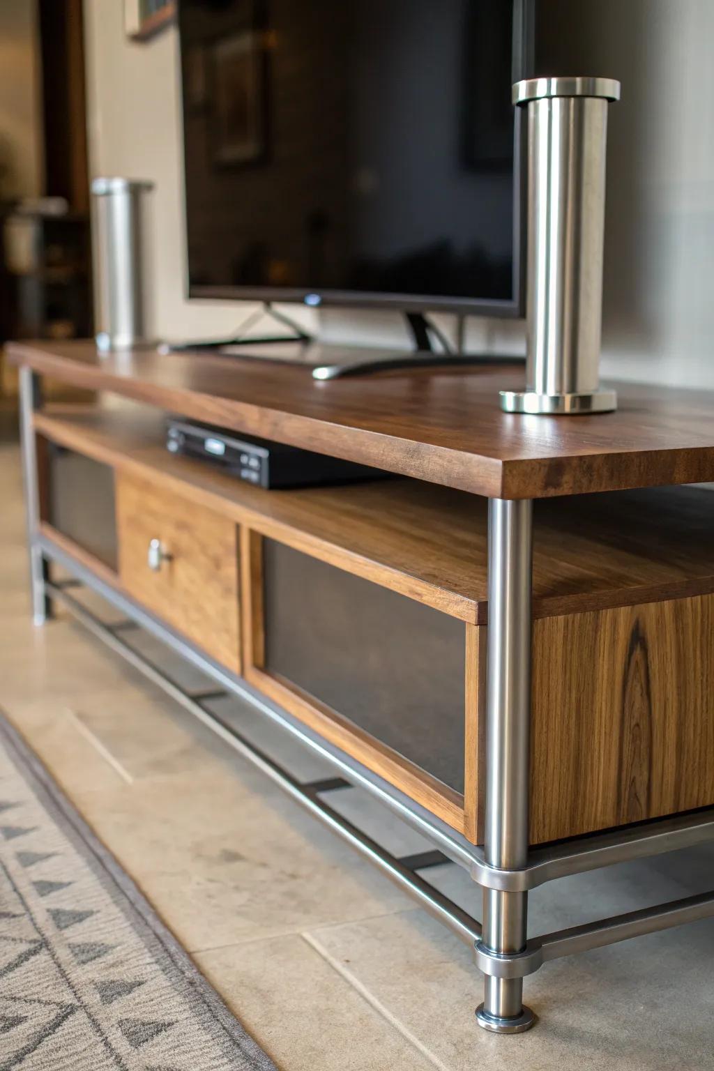Combining different materials adds a unique and elegant look.