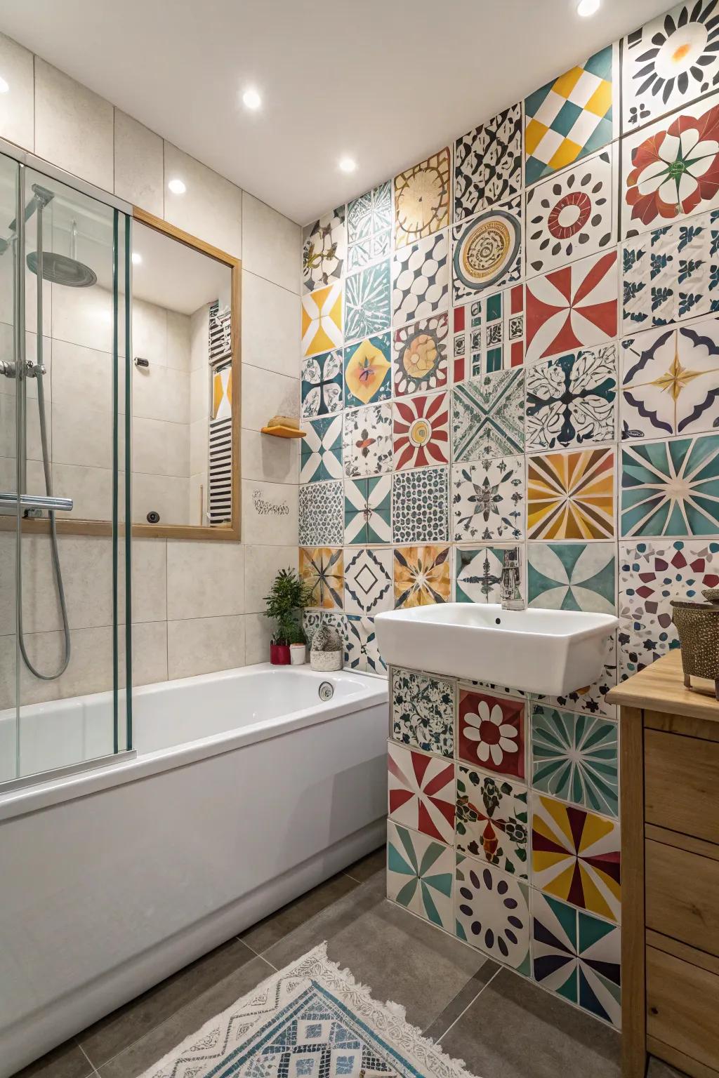 Graphical designs contribute structure and visual fascination.