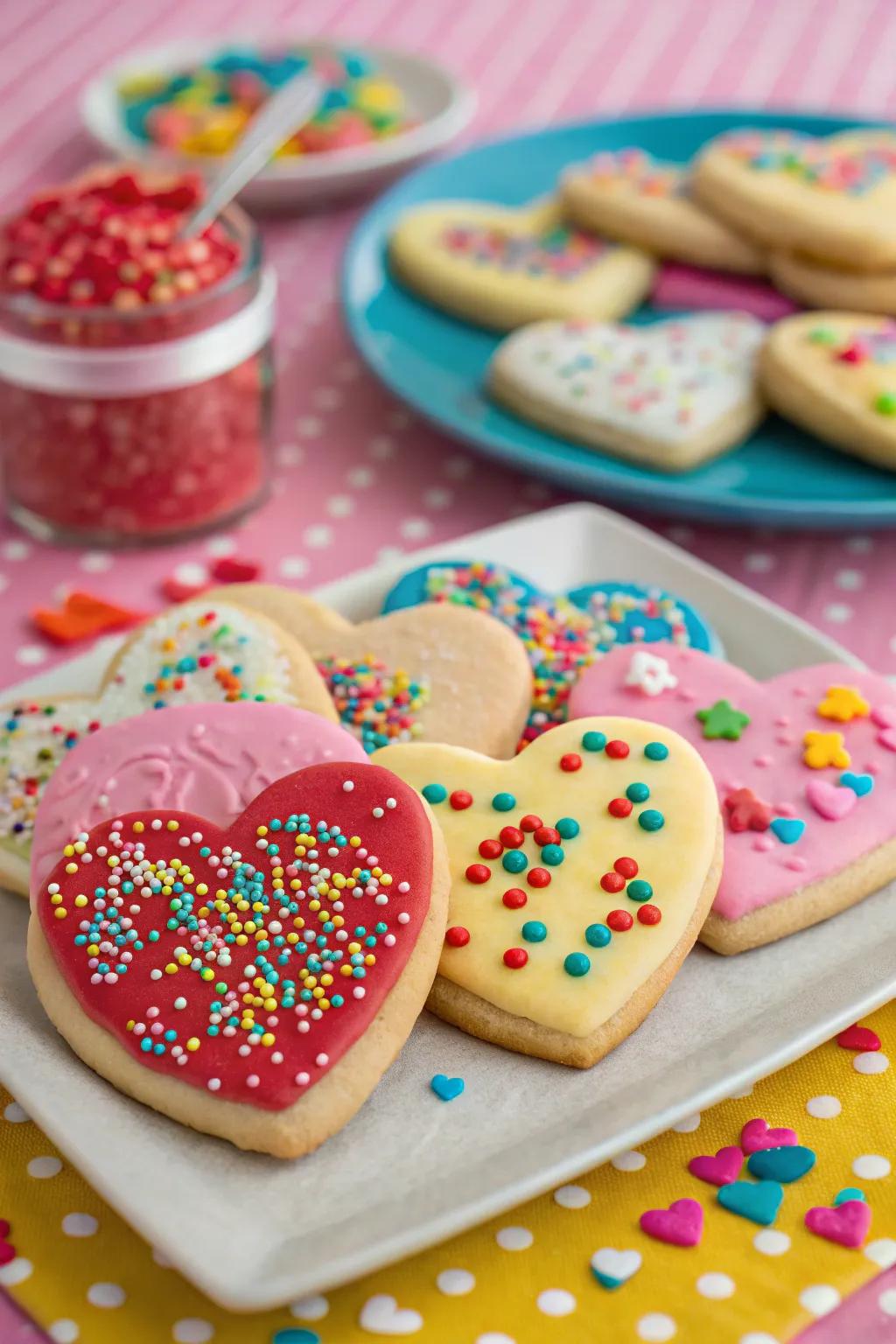 Topping surprise for a festive touch.