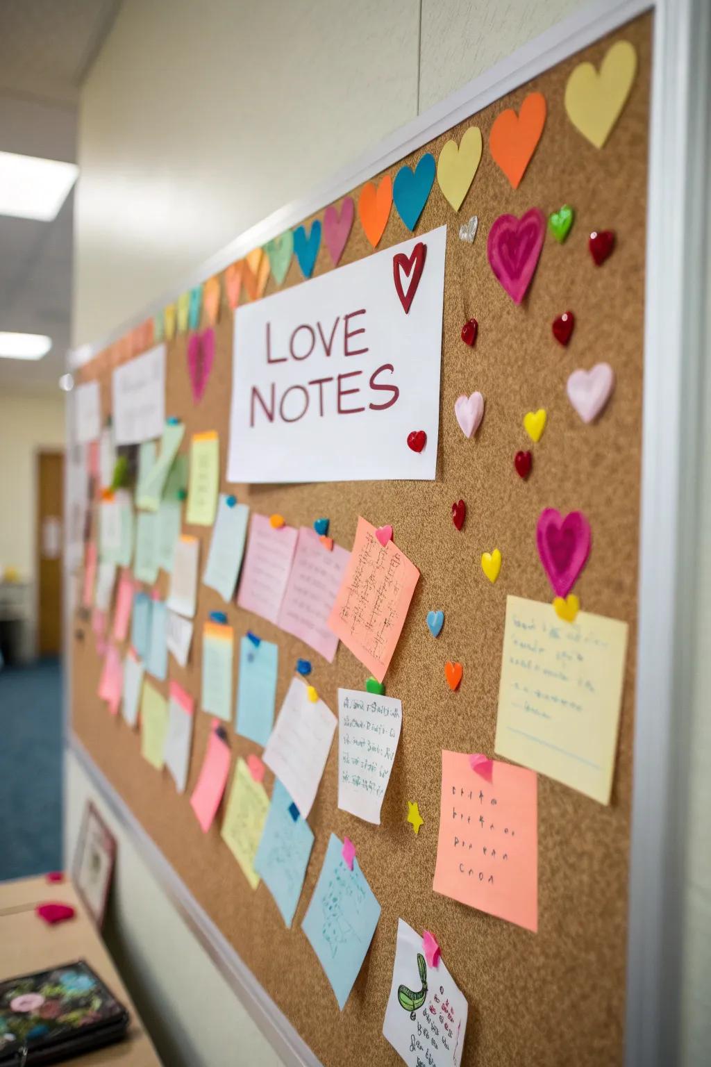 Sweet affection notes for a personal impression