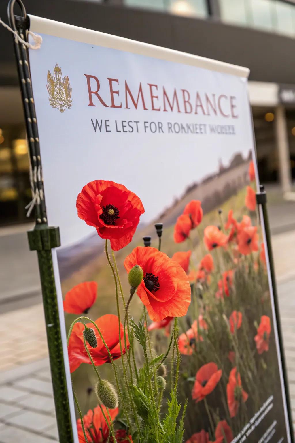 Poppies that pay tribute.