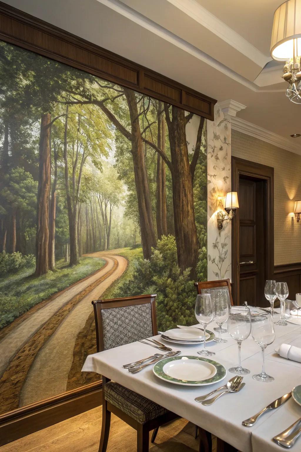 Wall art offers immersive experiences.