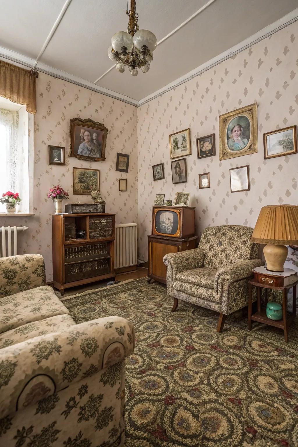 Vintage carpets offer timeless charm and character.