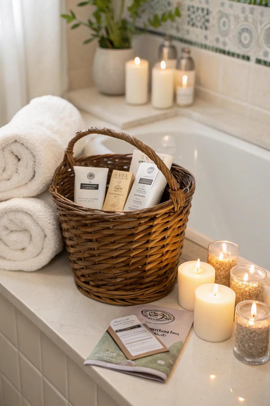 A soothing skin mask offers guests a moment of pampering and care.