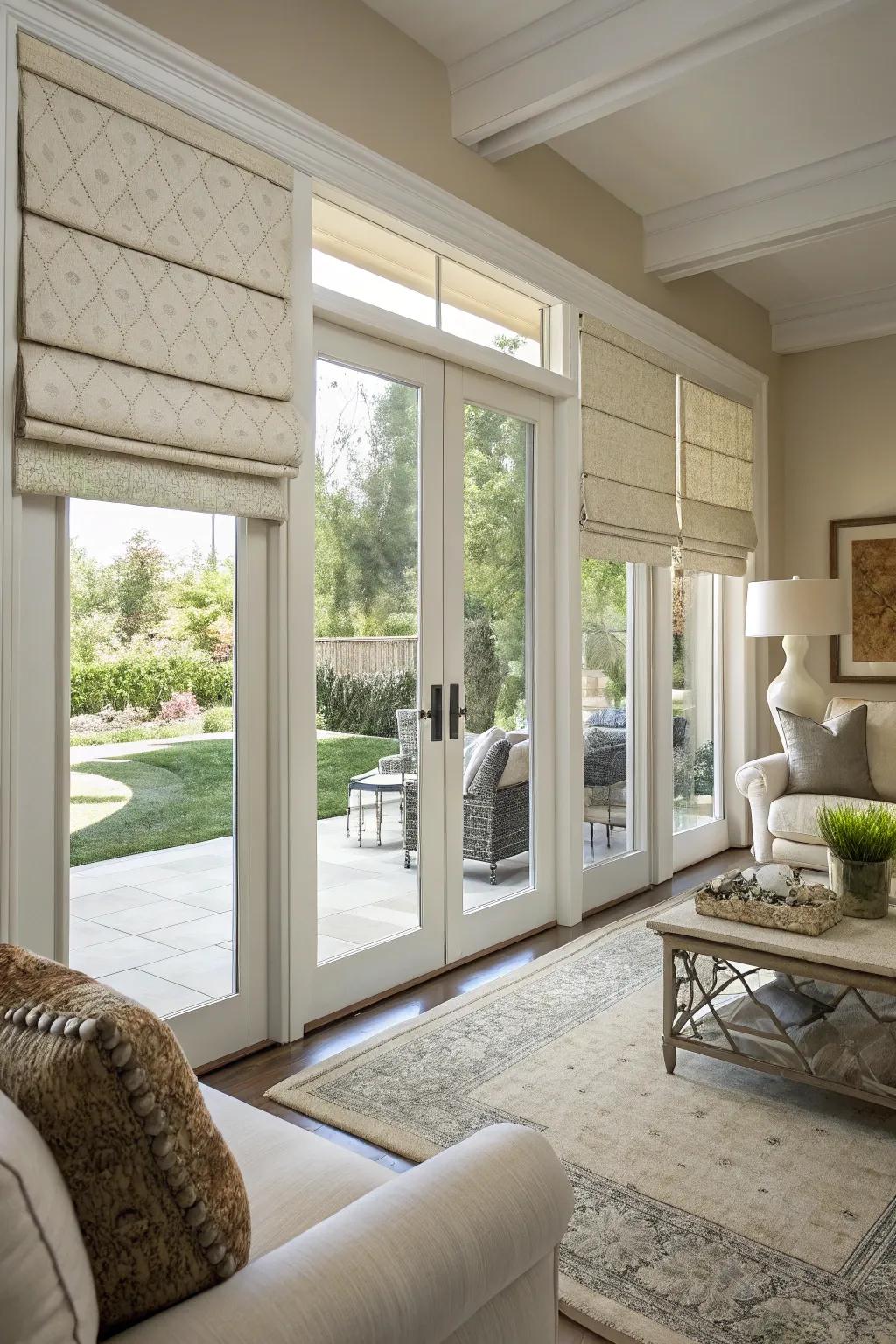 Classic shades bring classic elegance to your doors.