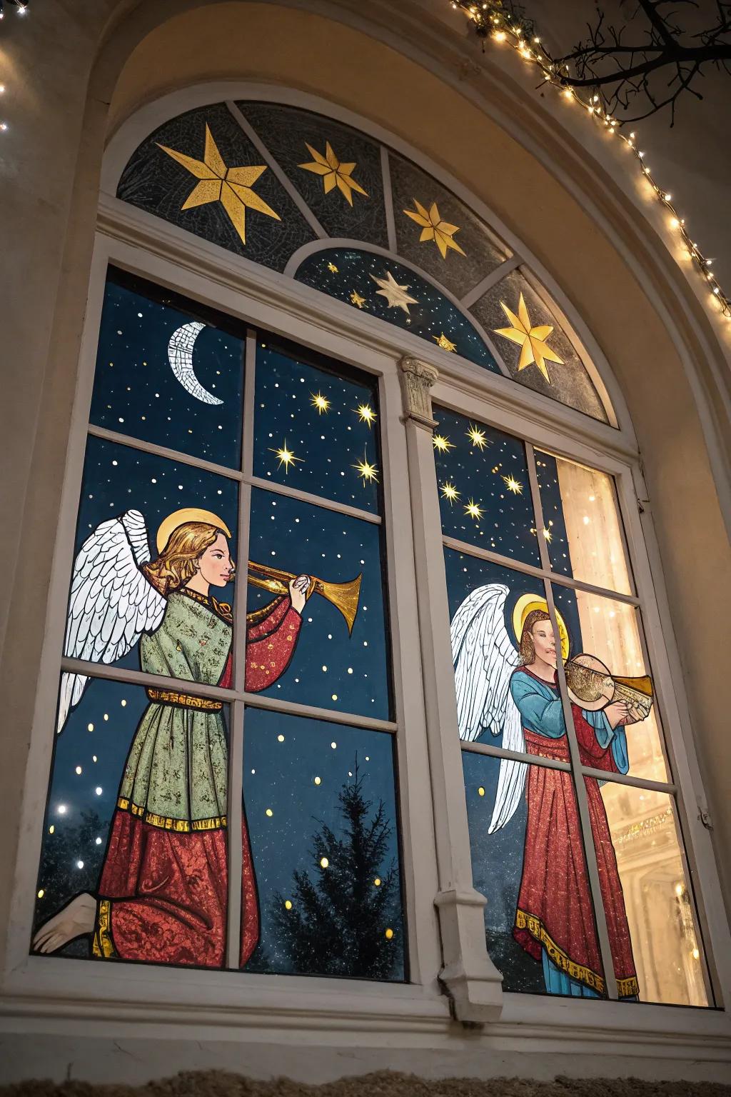 Heavenly chorus add a divine touch to your window.