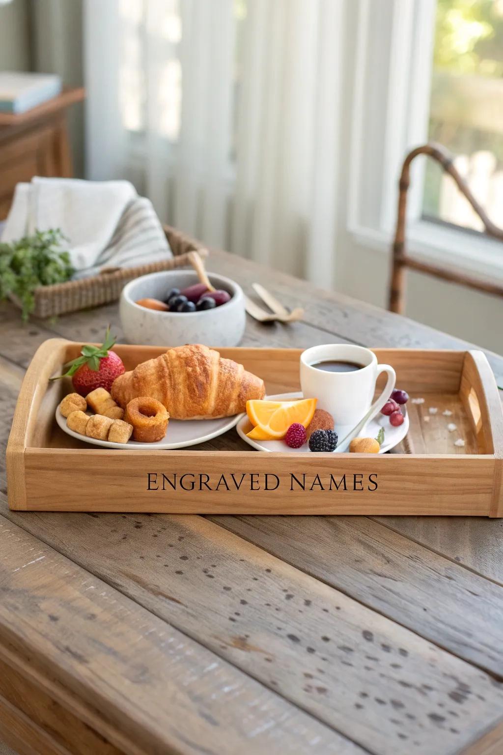 A timber platter that elevates the craft of serving.