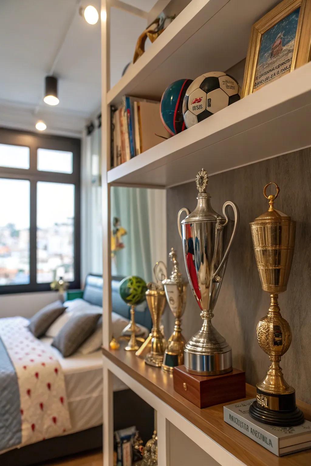 Personal items add personality.