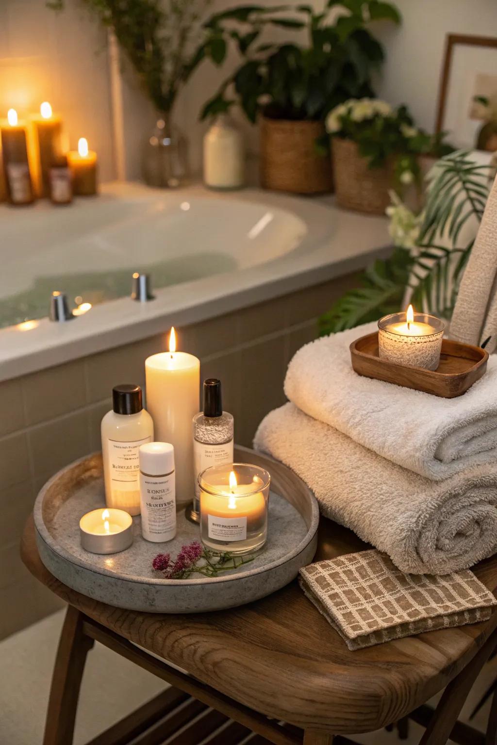 Pamper yourself with a tranquil home day spa for your natal day.