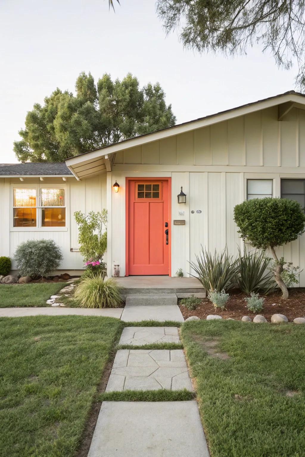 A front door that creates an impression