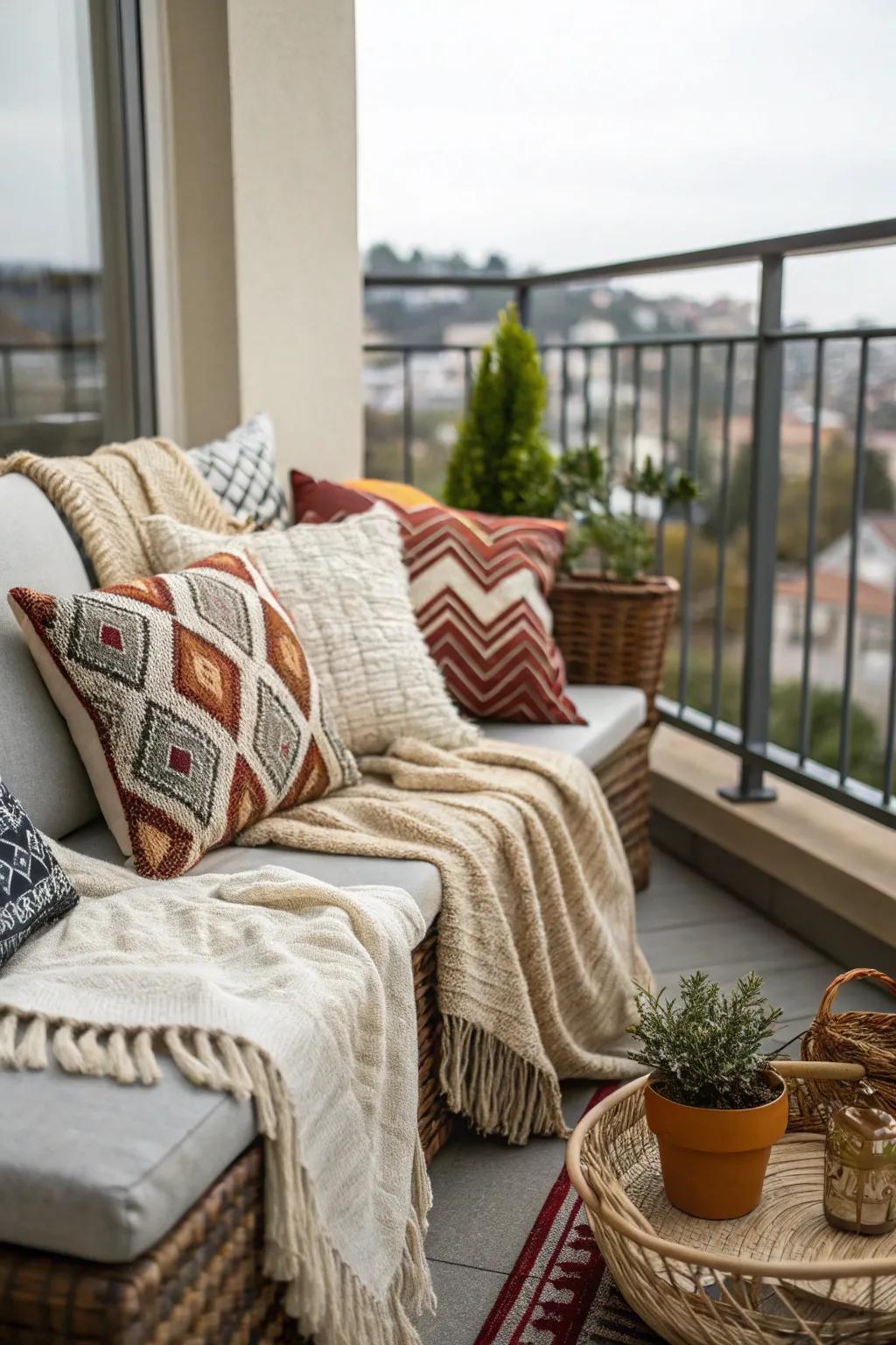 Fabric textures add depth and character.