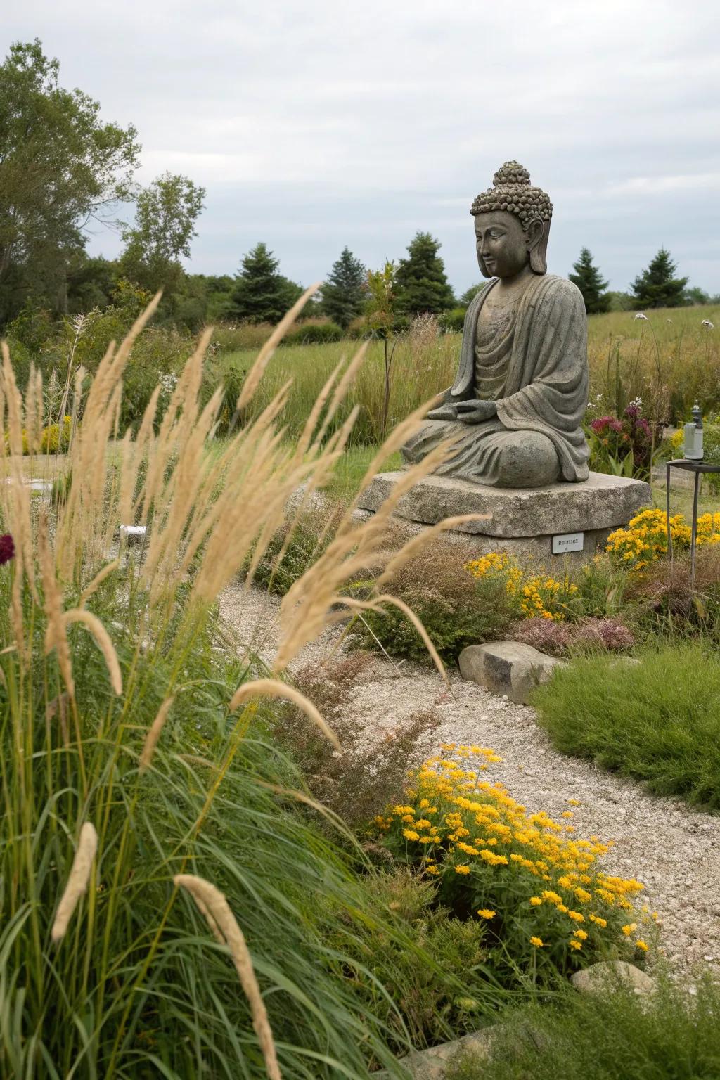 Decorative grasses add movement and peace to your garden.