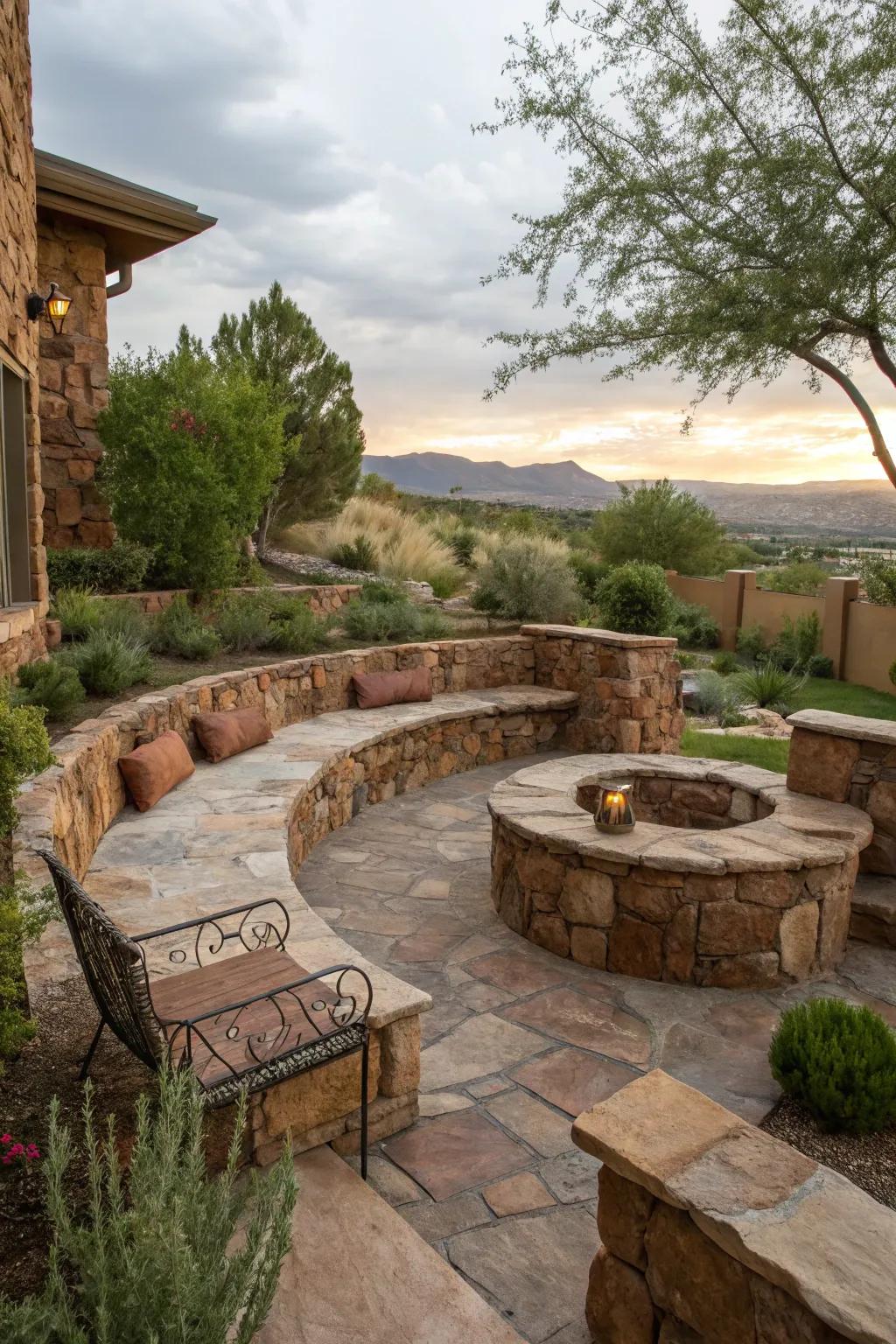 Stone embankments append persona and practicality to your landscape.