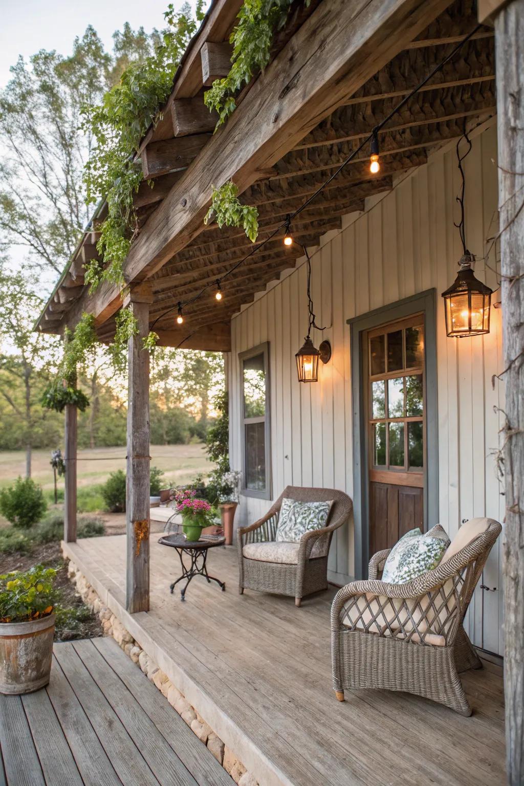 Farmhouse allure fashions a welcoming, amiable atmosphere.