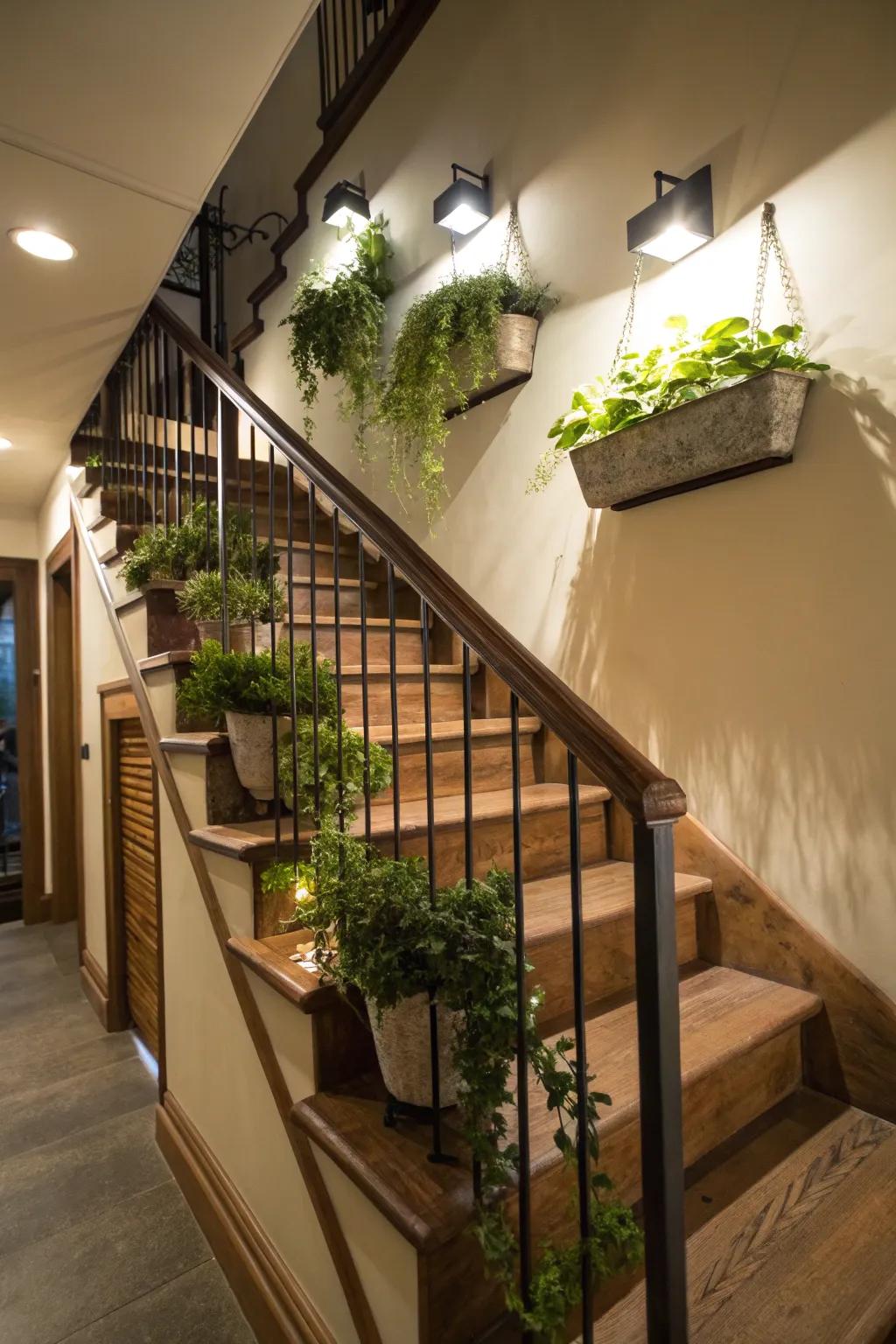 Greenery on barriers brings vibrancy to your space.