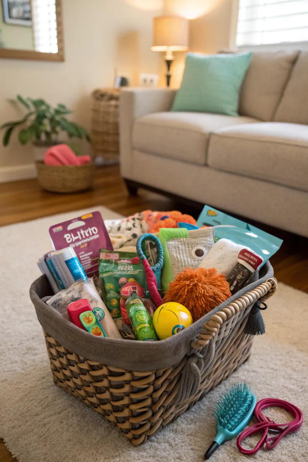 Spoil pets with a thoughtful assortment of goodies.
