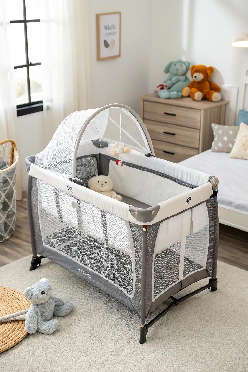 Prioritize safety with a thoughtfully designed baby bed.
