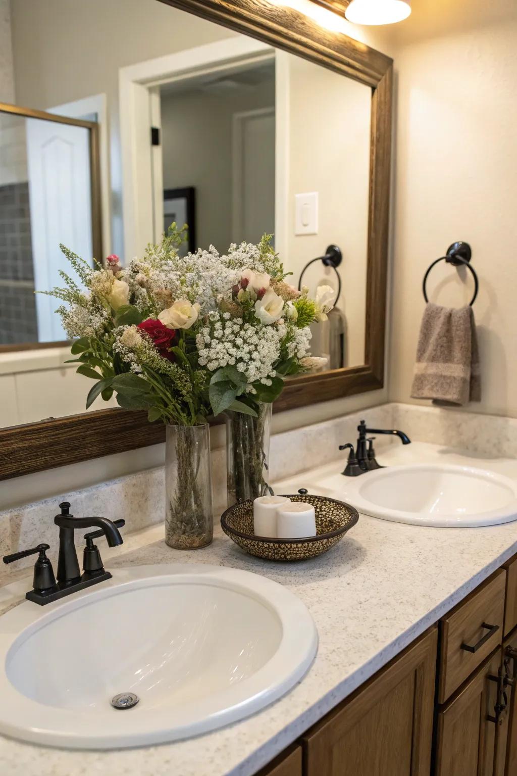 A carefully chosen showpiece can bridge the gap and create a unified feel.