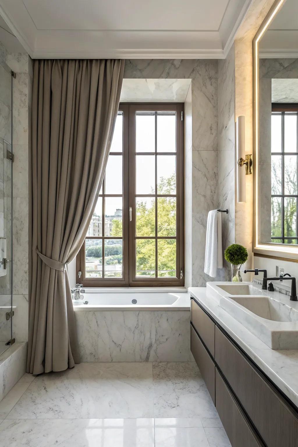 Seamless style: Discreet mounting keeps things sleek and simple.