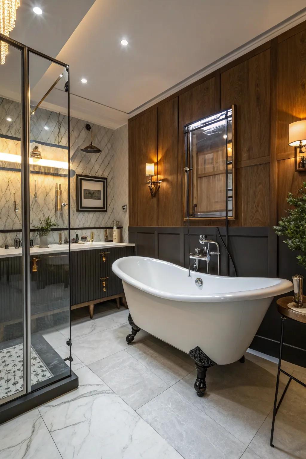 Past elements add charm and character to your bathroom.