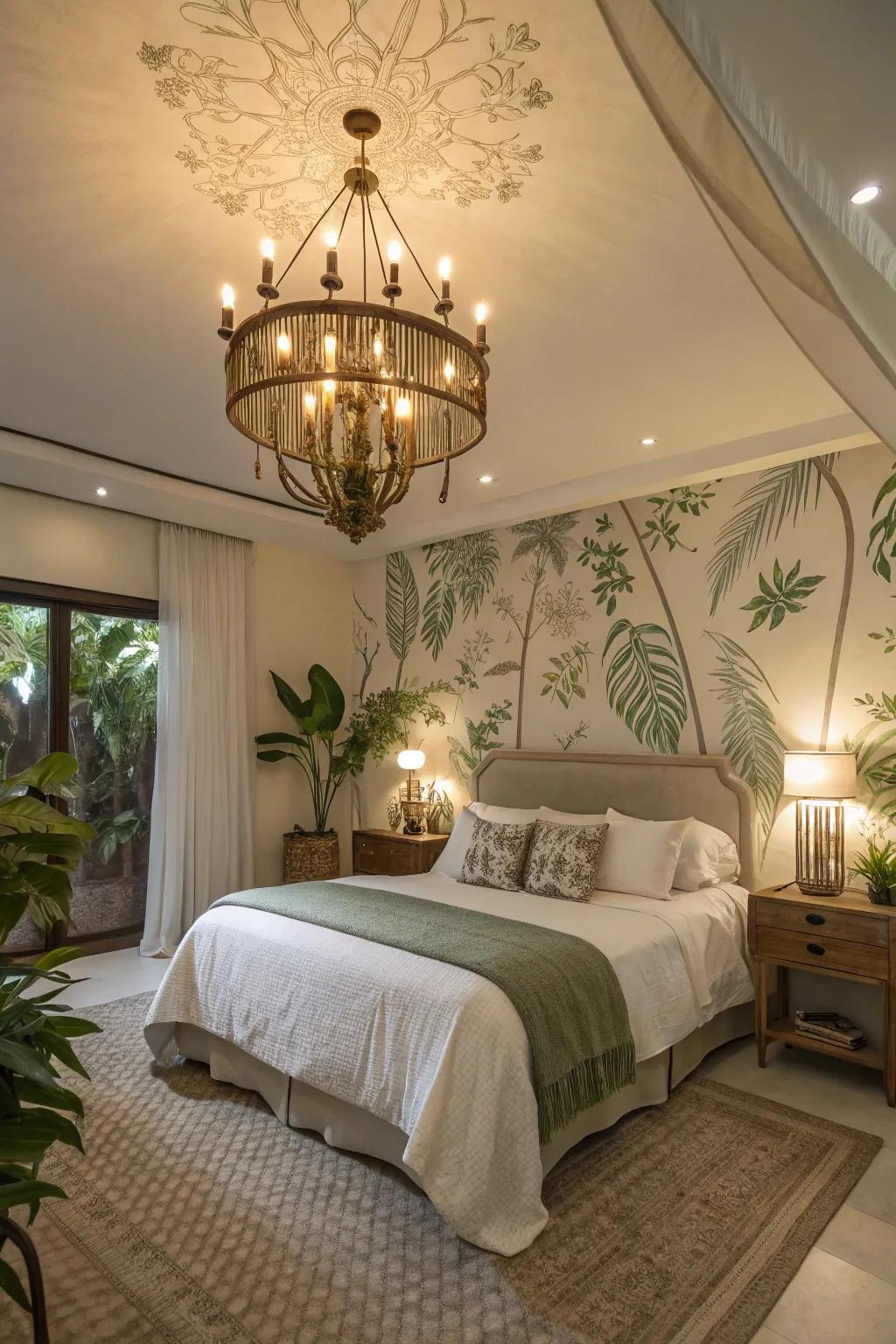 Bring nature indoors with a foliage-inspired fixture.