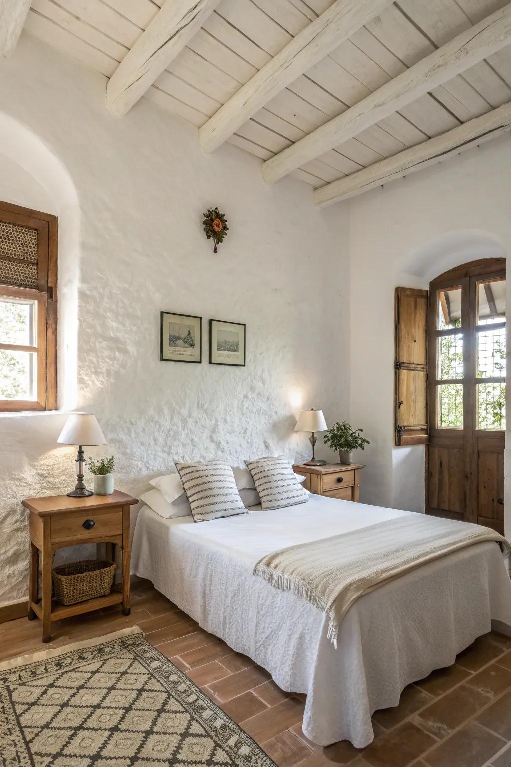 Soft white offers a simple yet inviting canvas.