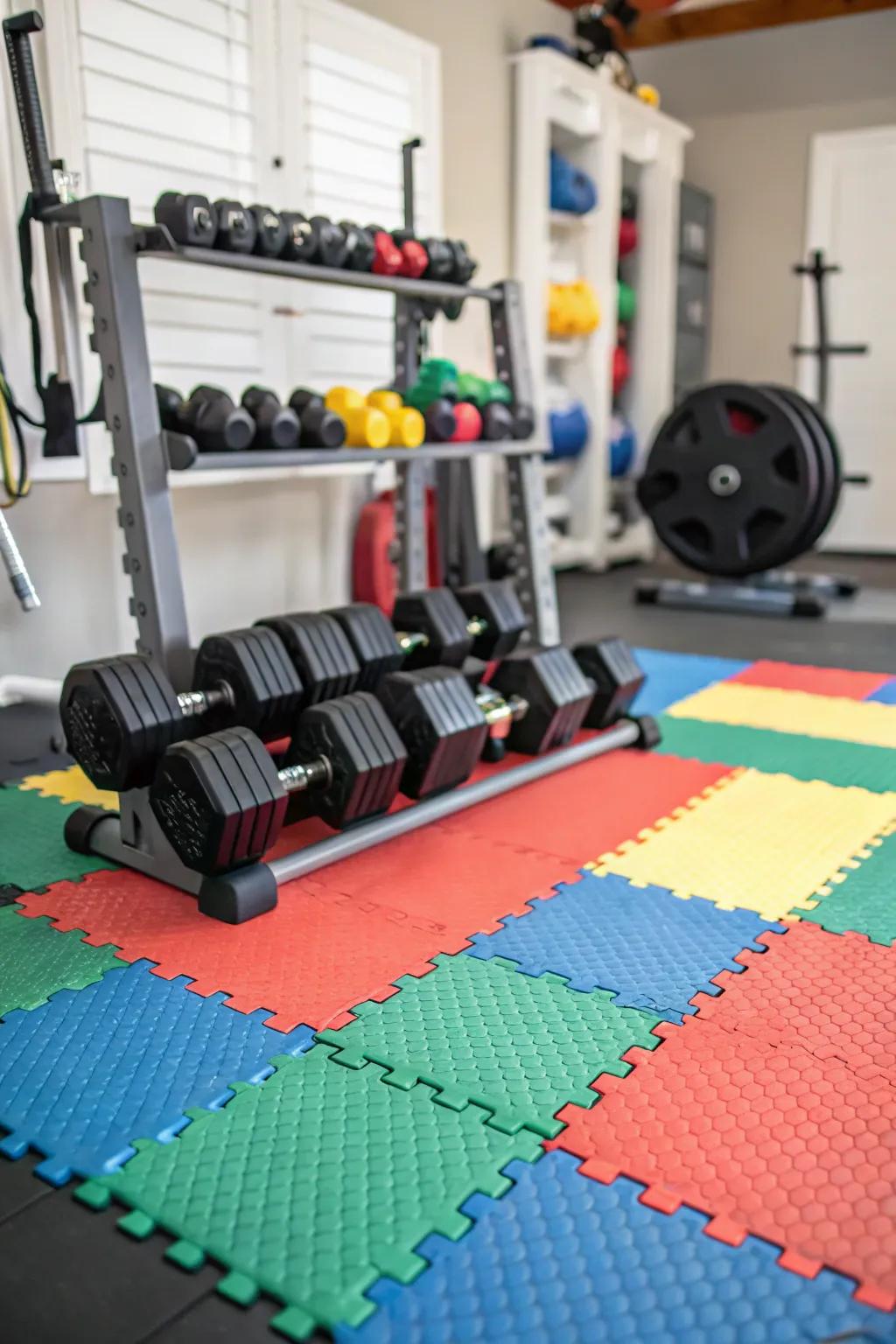 Interlinked resilient cushions afford steadiness coupled with trouble-free deployment.