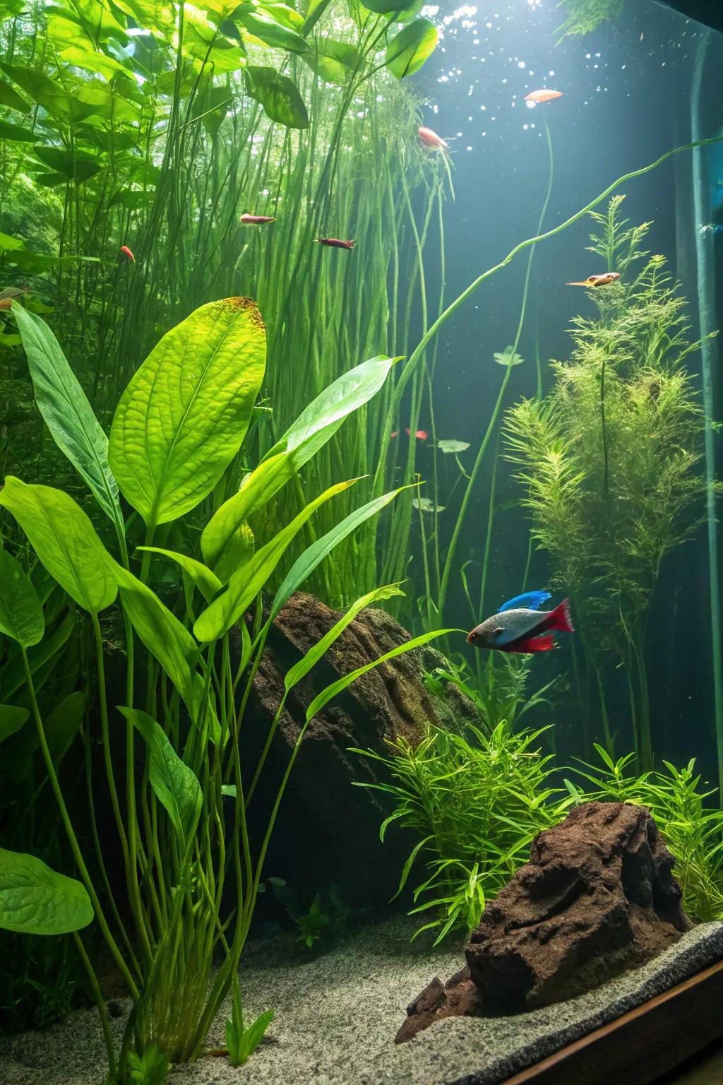 An enchanting aquatic woodland for your betta to explore.