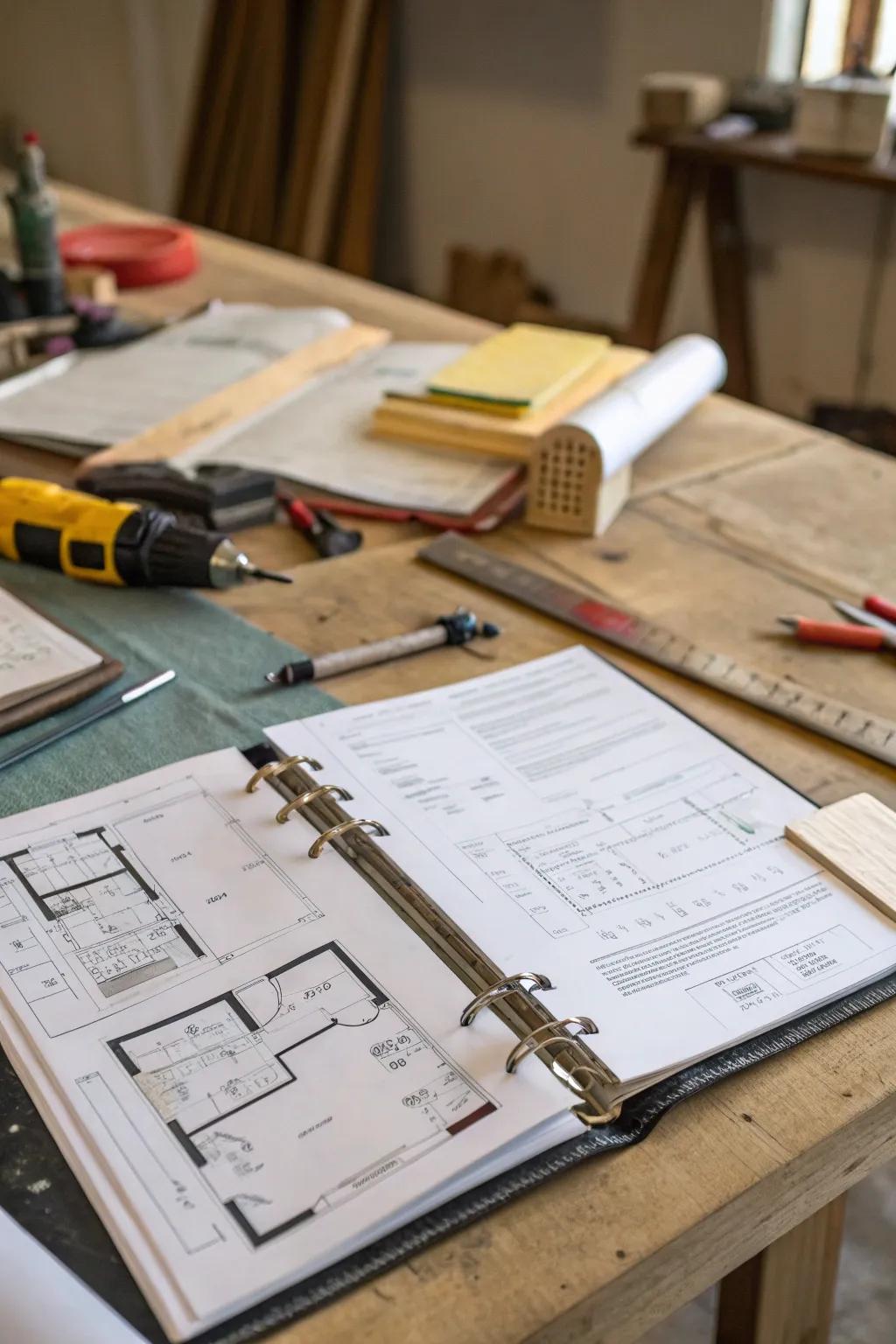 Home project file keeper for effective project oversight.