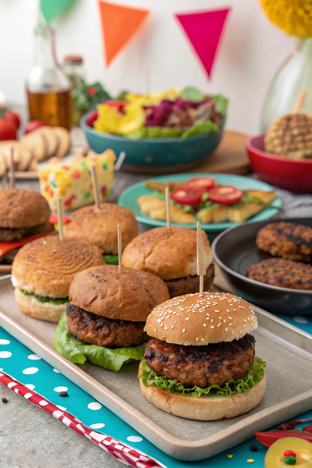 Special patty picks to suit every guest's taste.