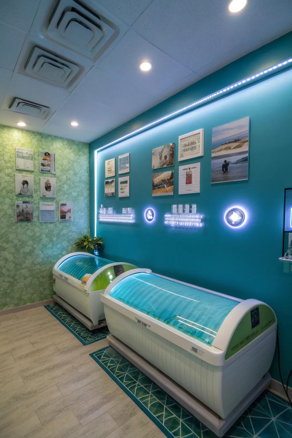 Shade psychology enhances the room's mood and energy.