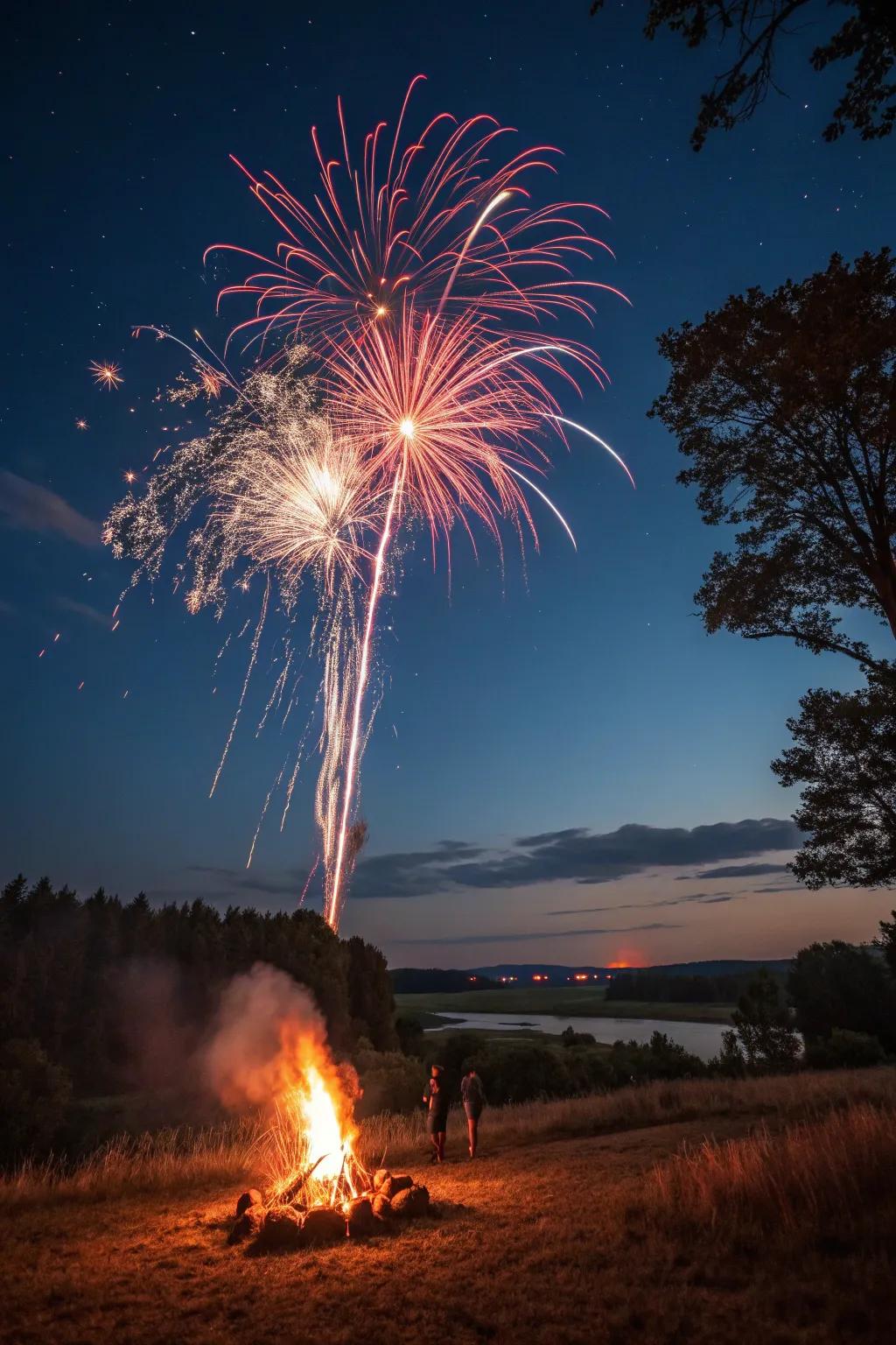 A surprise night sky show to conclude the night.