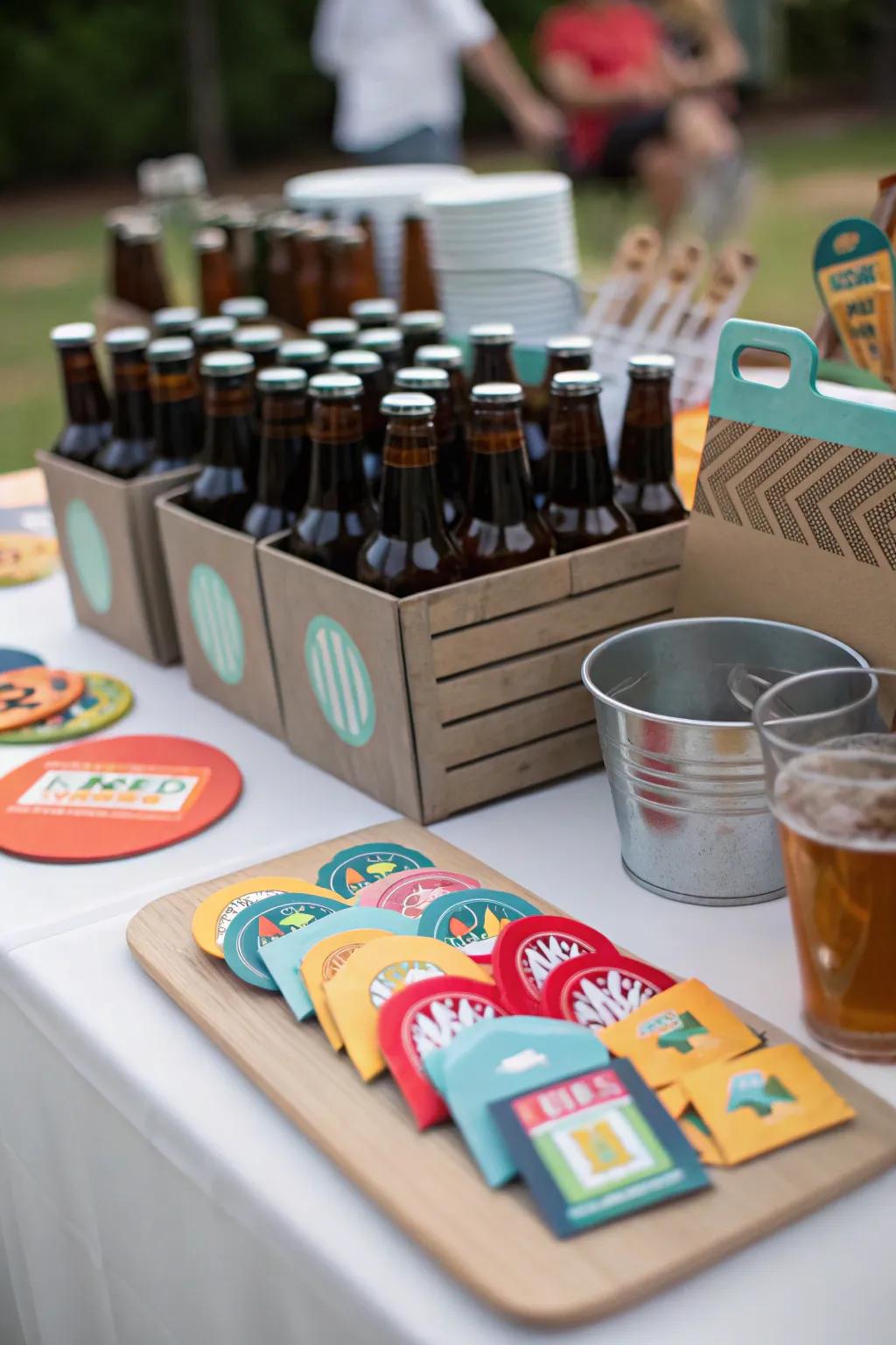 Send guests away with themed goodie bags.