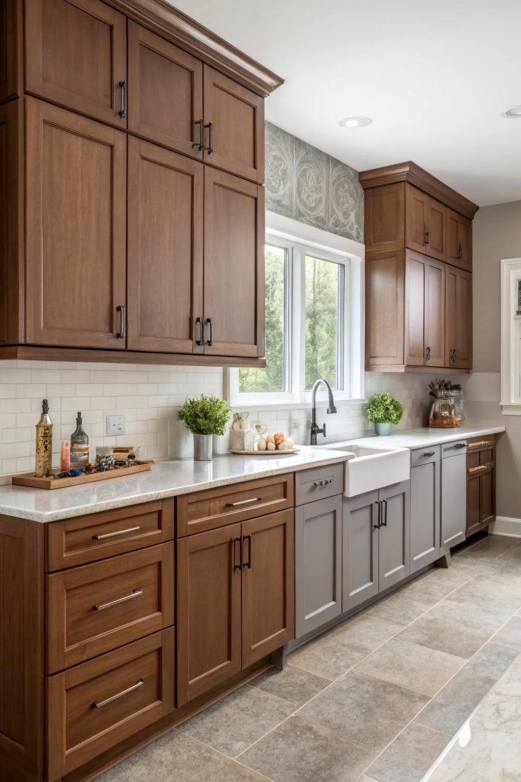 Sienna and slate combinations proffer a contemporary sophistication.