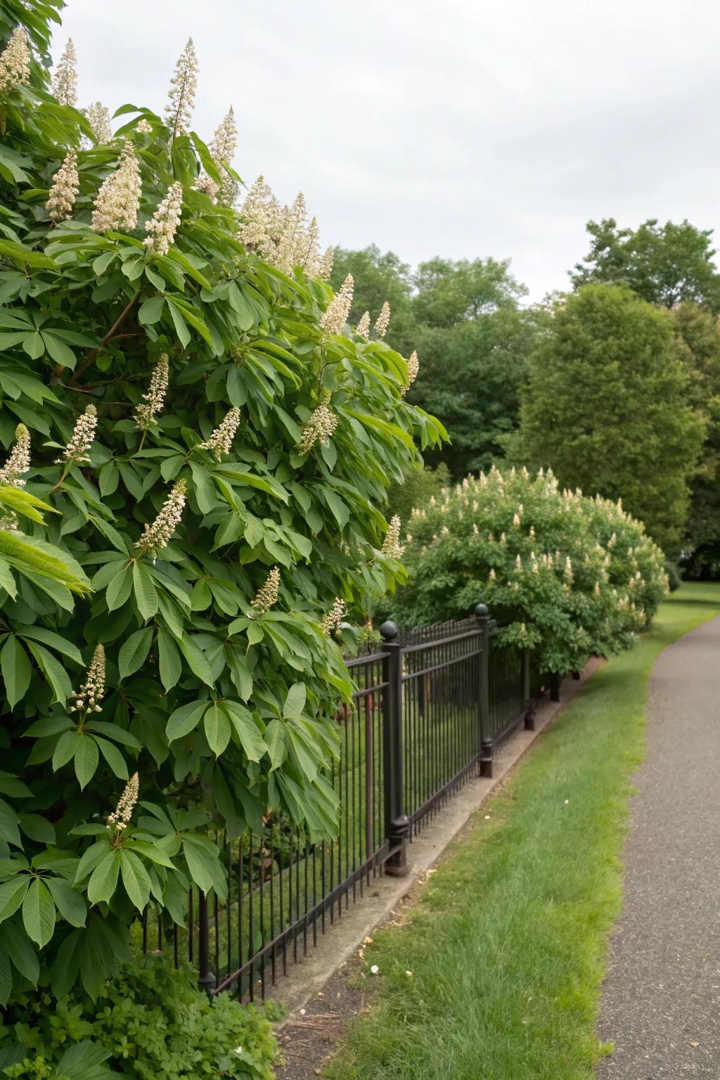 Aesculus parviflora adds an exotic vibe to your garden.
