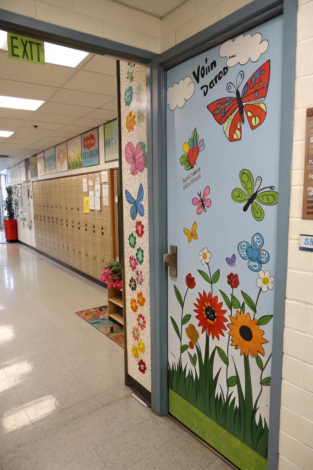 Usher spring indoors through a burgeoning butterfly and floral garden.