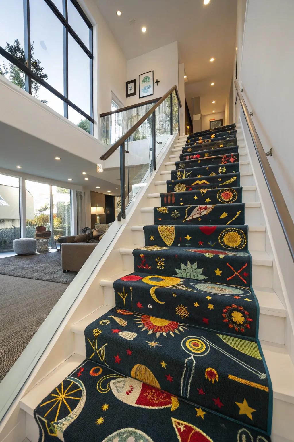 Creative patterns inject a spirited sophistication.