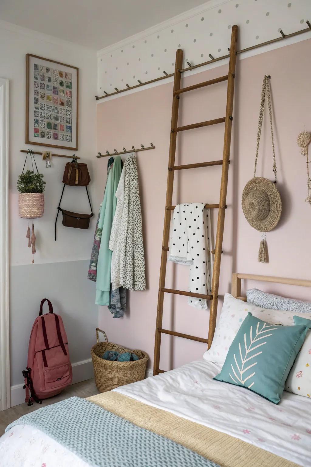 Hangers and racks for stylish organization.