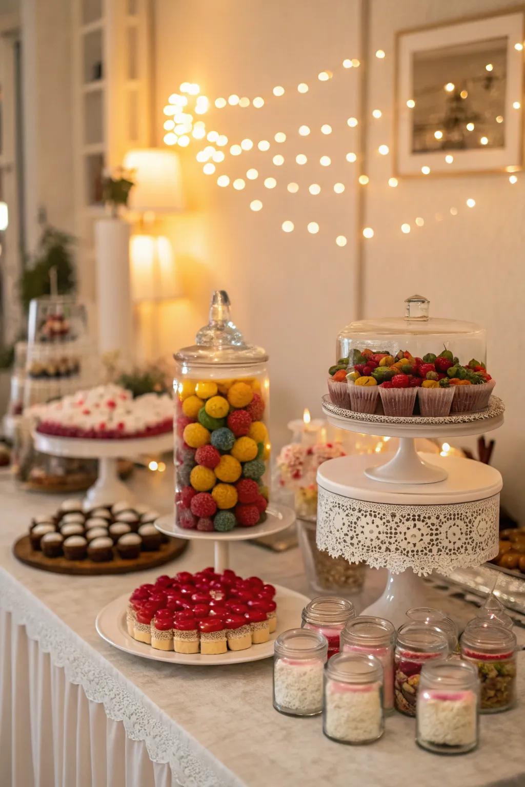 A sugar-based presentation generates a sweet focal element.