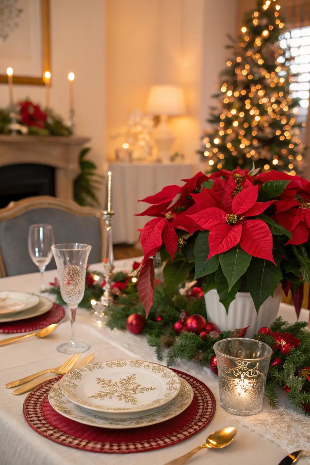 Wintry botanicals breathe vibrant life into the holiday table.
