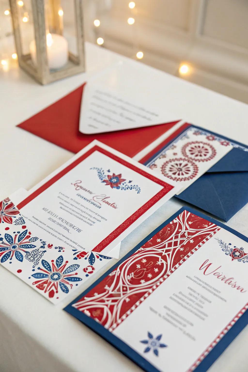 Personalized invites create expectation for the occasion.