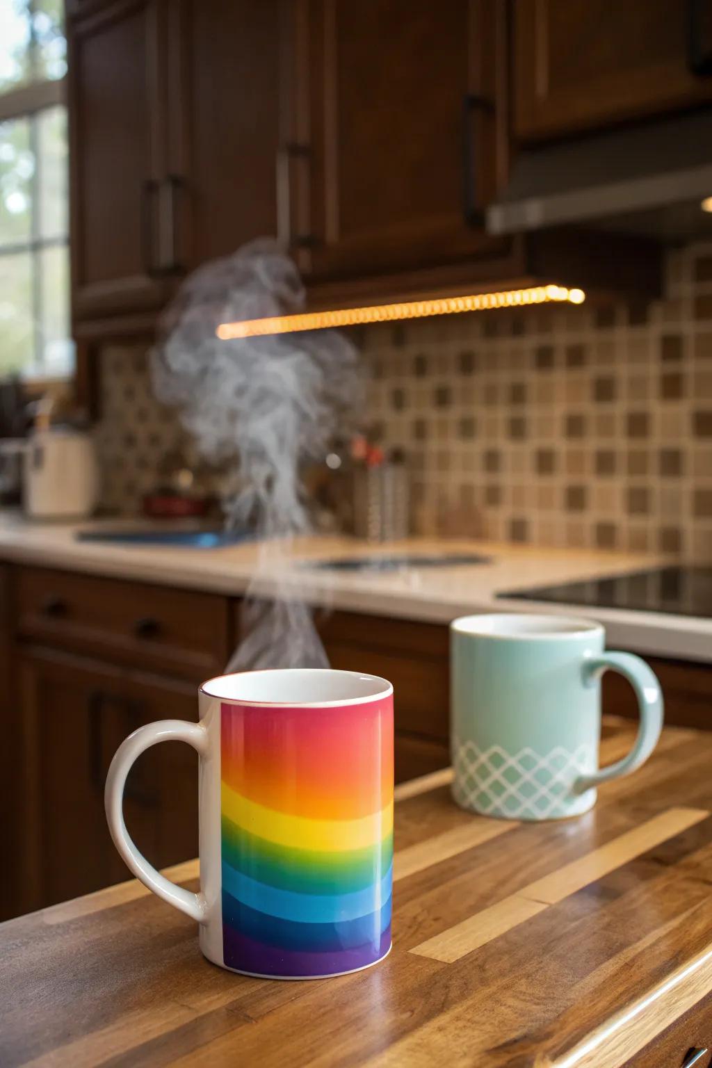 Mugs with hidden messages add magic to your mornings.