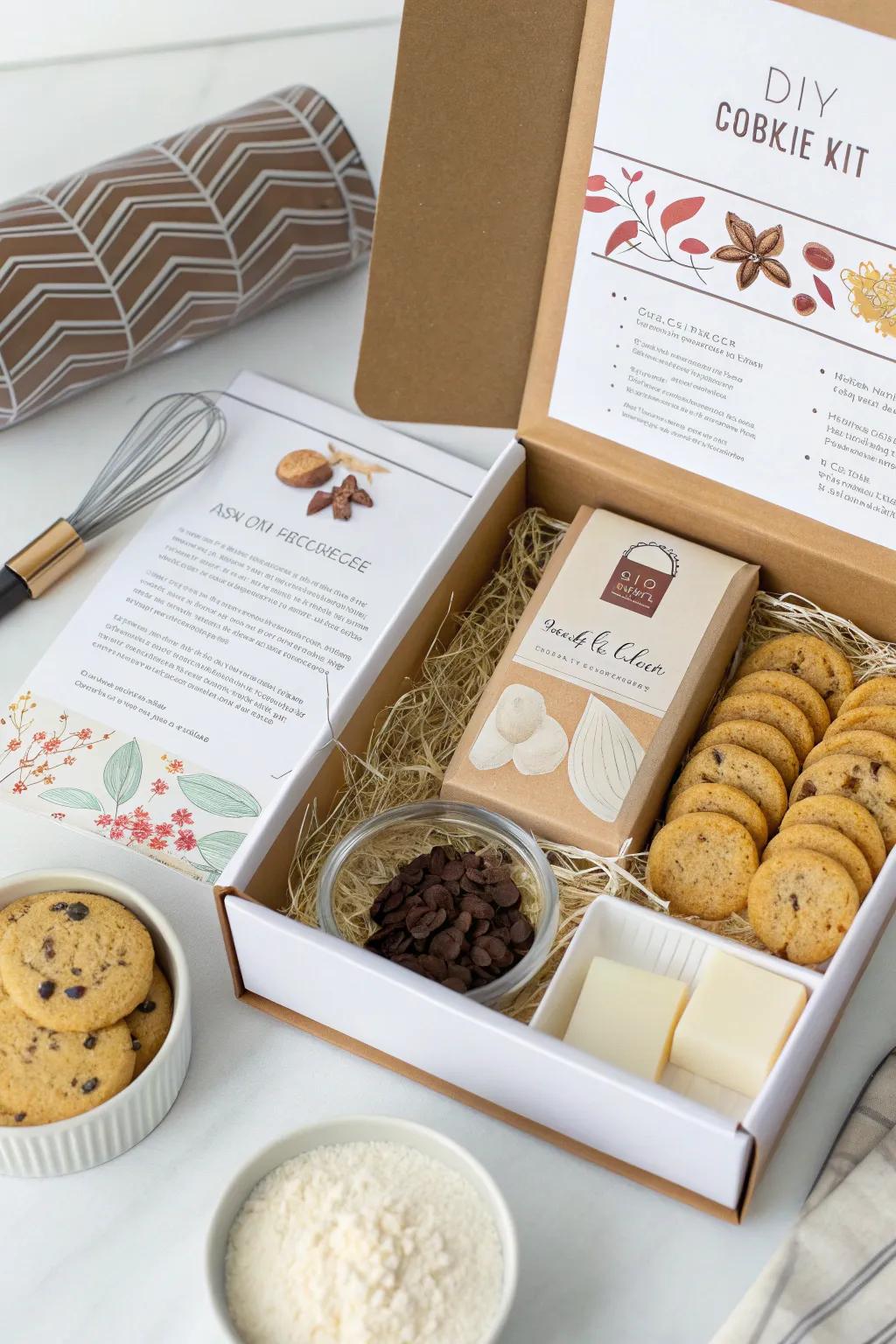 Do-it-yourself biscuit kits offer a fun and engaging present experience.